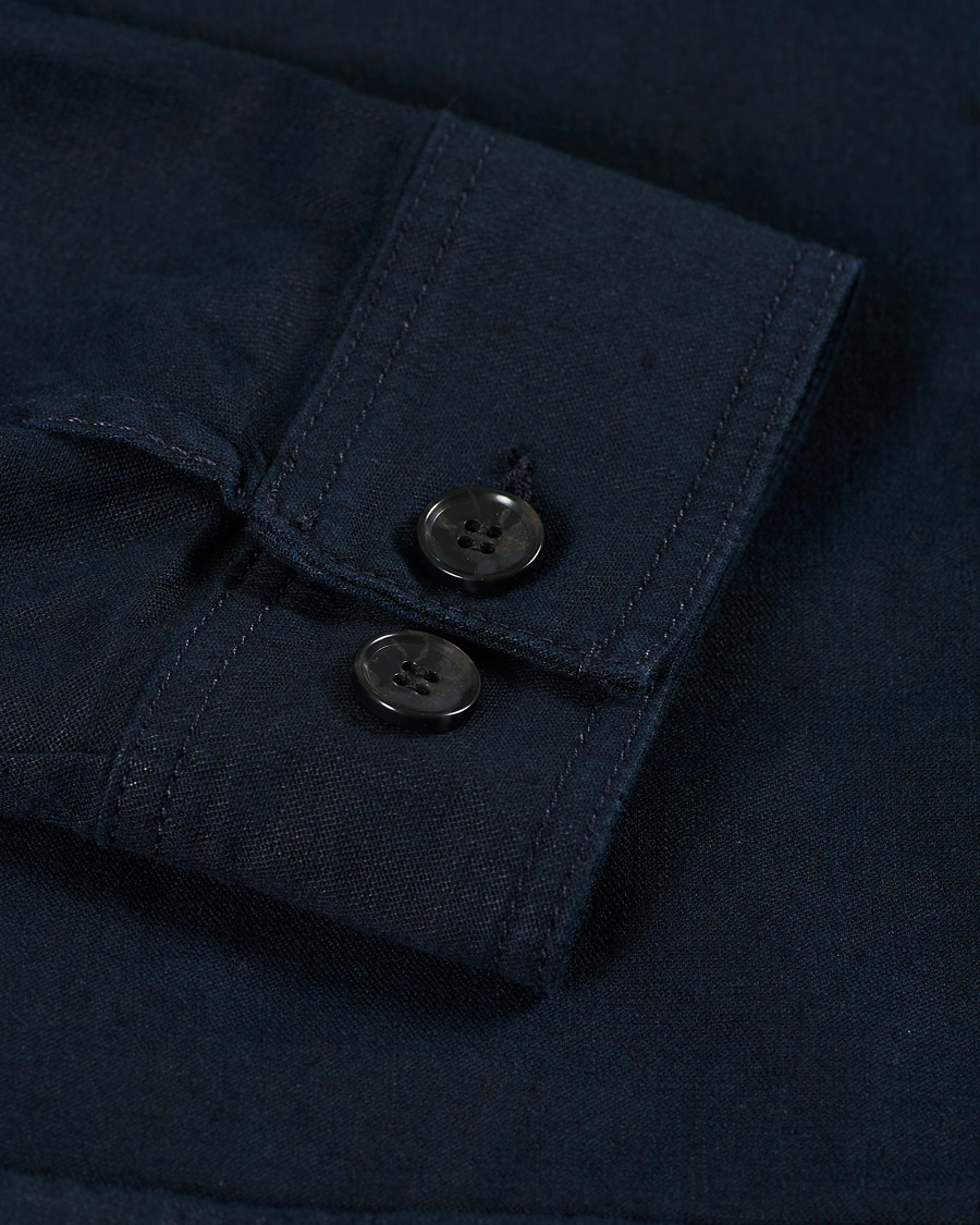 Herr | Skjortor | J.Lindeberg | Eric Linen/Cotton Overshirt Navy