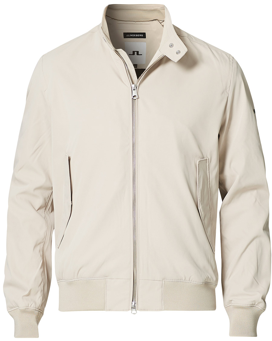 Herr | Jackor | J.Lindeberg | Derek Stretch Harrington Jacket Sand Grey