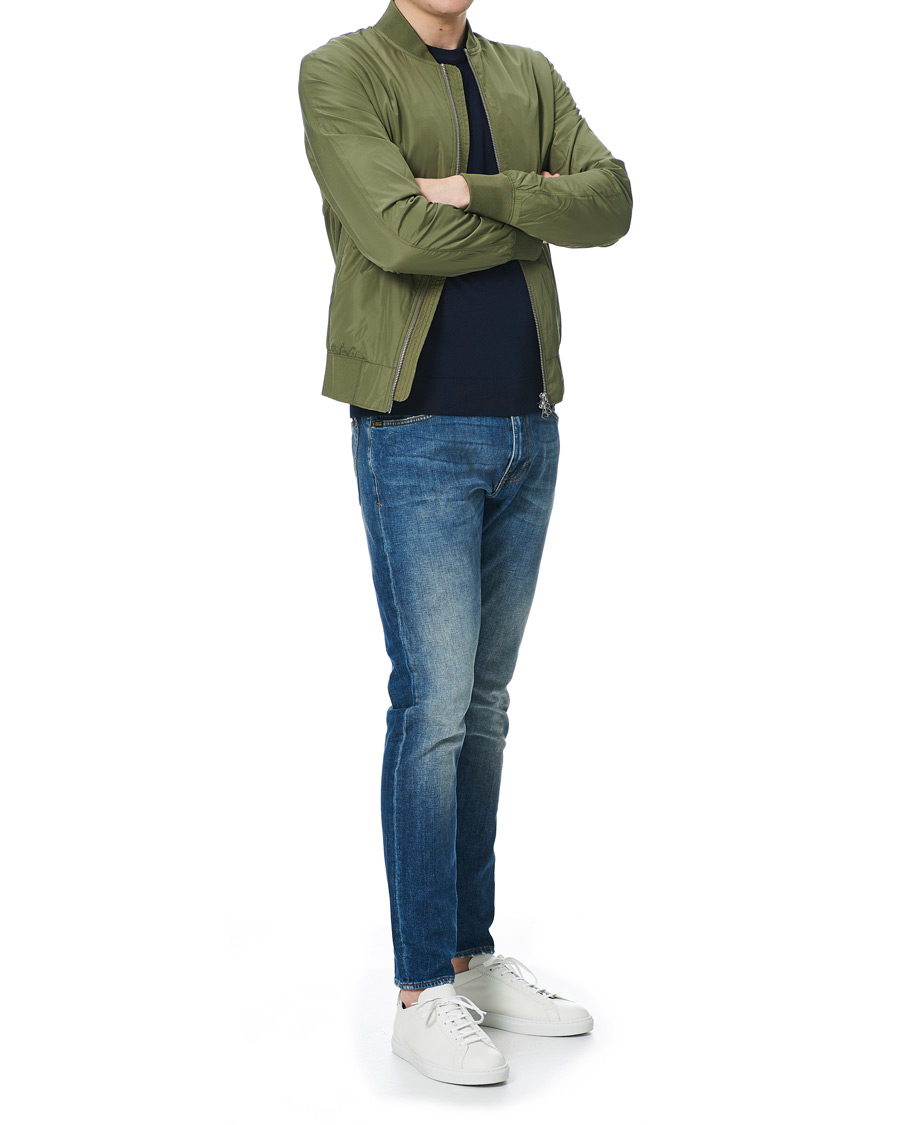 Herr | Jackor | J.Lindeberg | Thom Gravity Bomber Jacket Lake Green