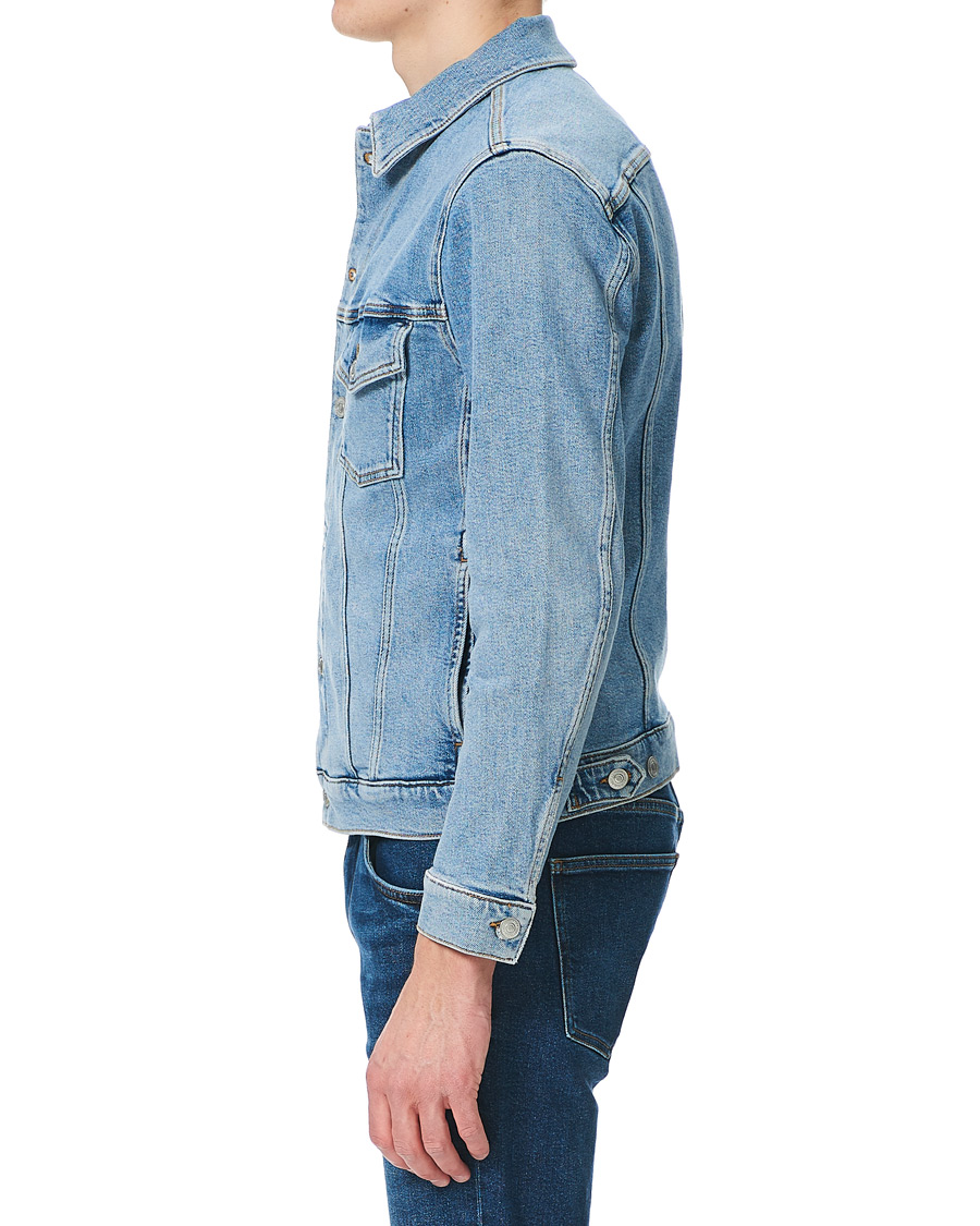 Herr | Jackor | J.Lindeberg | Ran Sky Wash Stretch Denim Jacket Light Blue