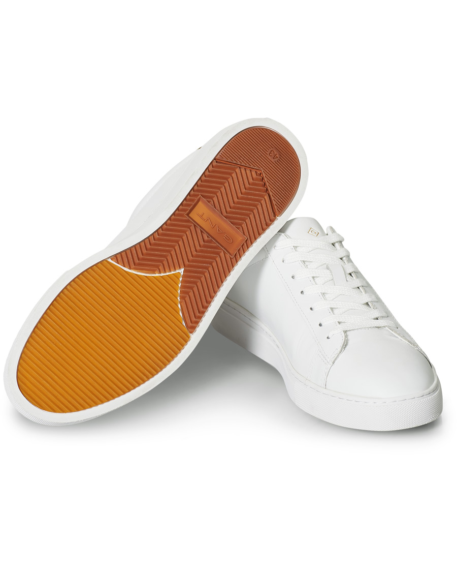 Herr | GANT Mc Julien Sneaker Bright White/Cognac | GANT | Mc Julien Sneaker Bright White/Cognac