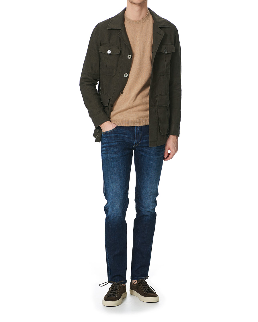 Herr | Jeans | Replay | Anbass Power Stretch One Year Wash Jeans Dark Blue