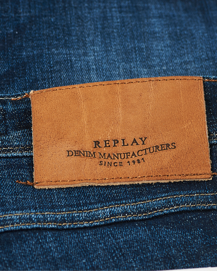 Herr | Jeans | Replay | Anbass Power Stretch One Year Wash Jeans Dark Blue