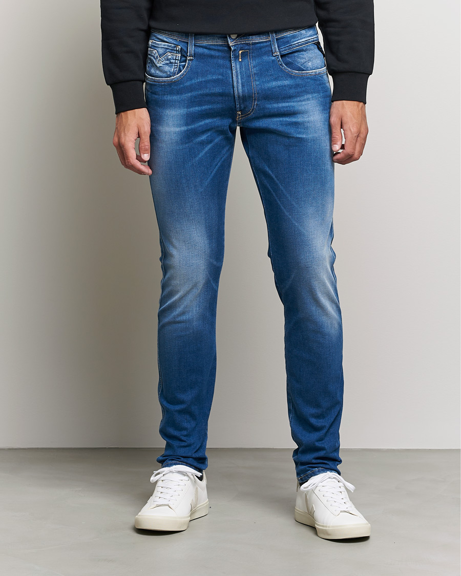 Herr | Jeans | Replay | Anbass Hyperflex X-Lite Jeans Medium Blue