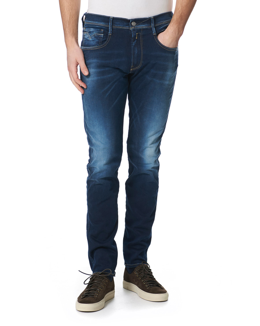 Herr | Jeans | Replay | Anbass Hyperflex X-Lite Jeans Dark Blue