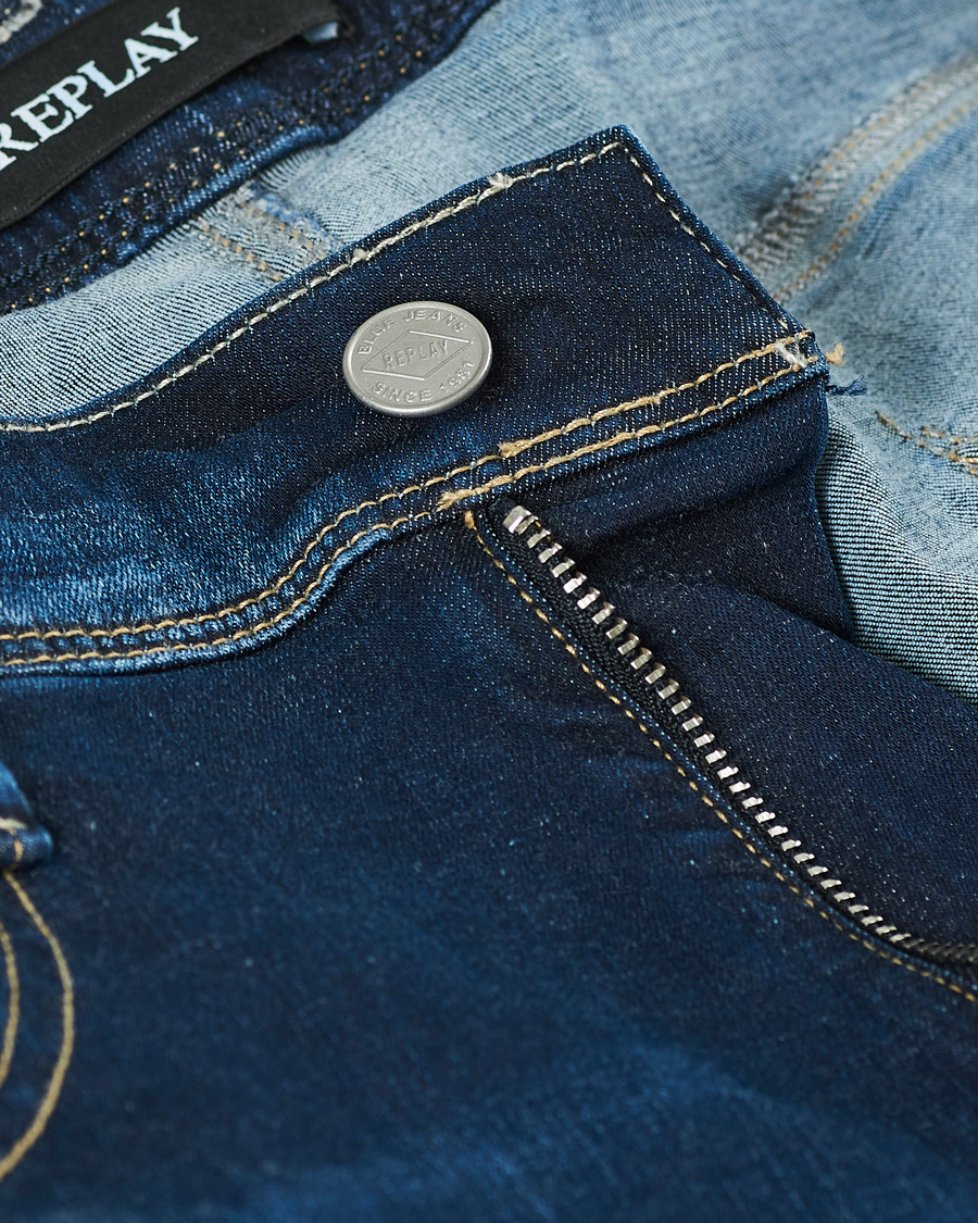 Herr | Jeans | Replay | Anbass Hyperflex X-Lite Jeans Dark Blue