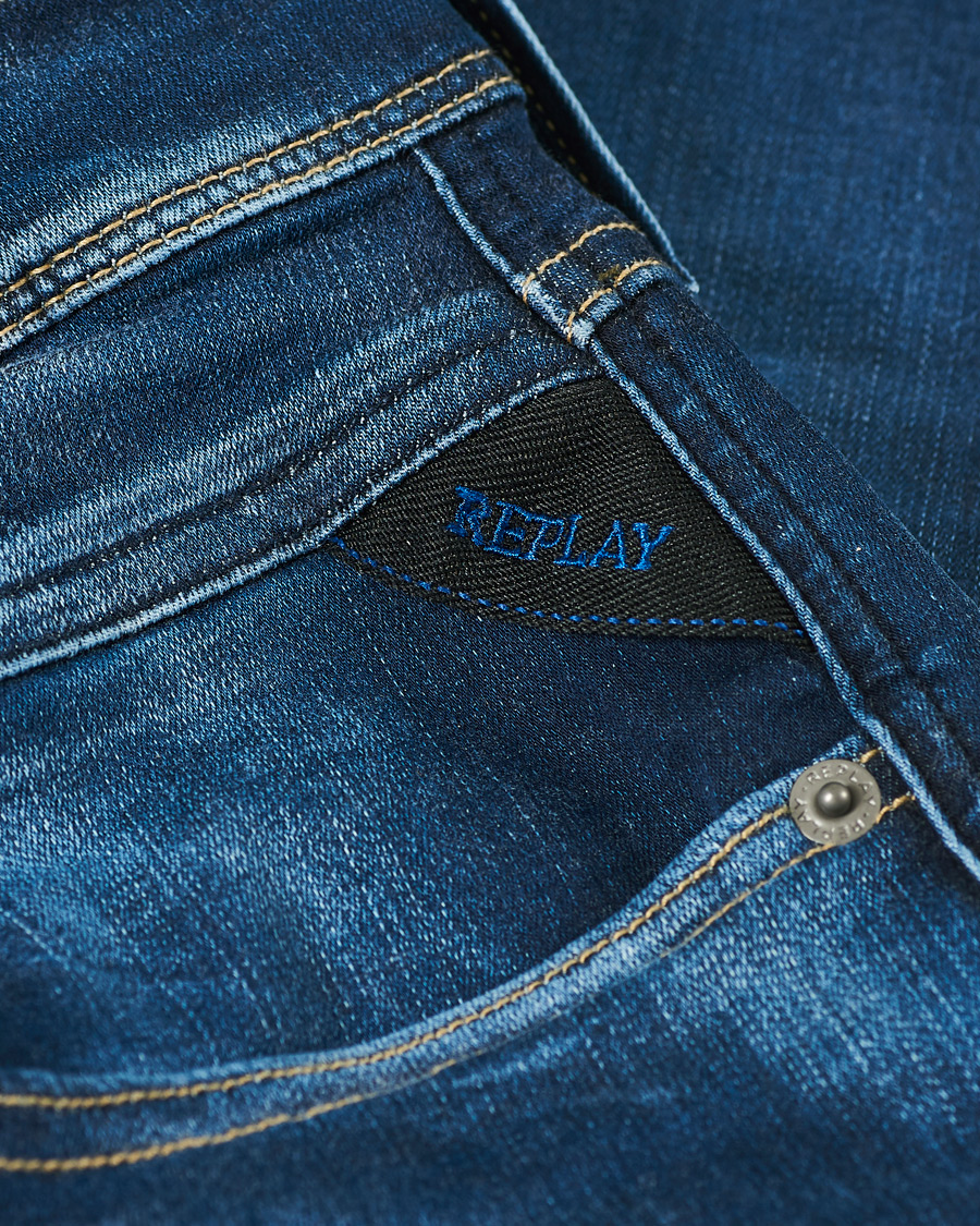 Herr | Jeans | Replay | Anbass Hyperflex X-Lite Jeans Dark Blue