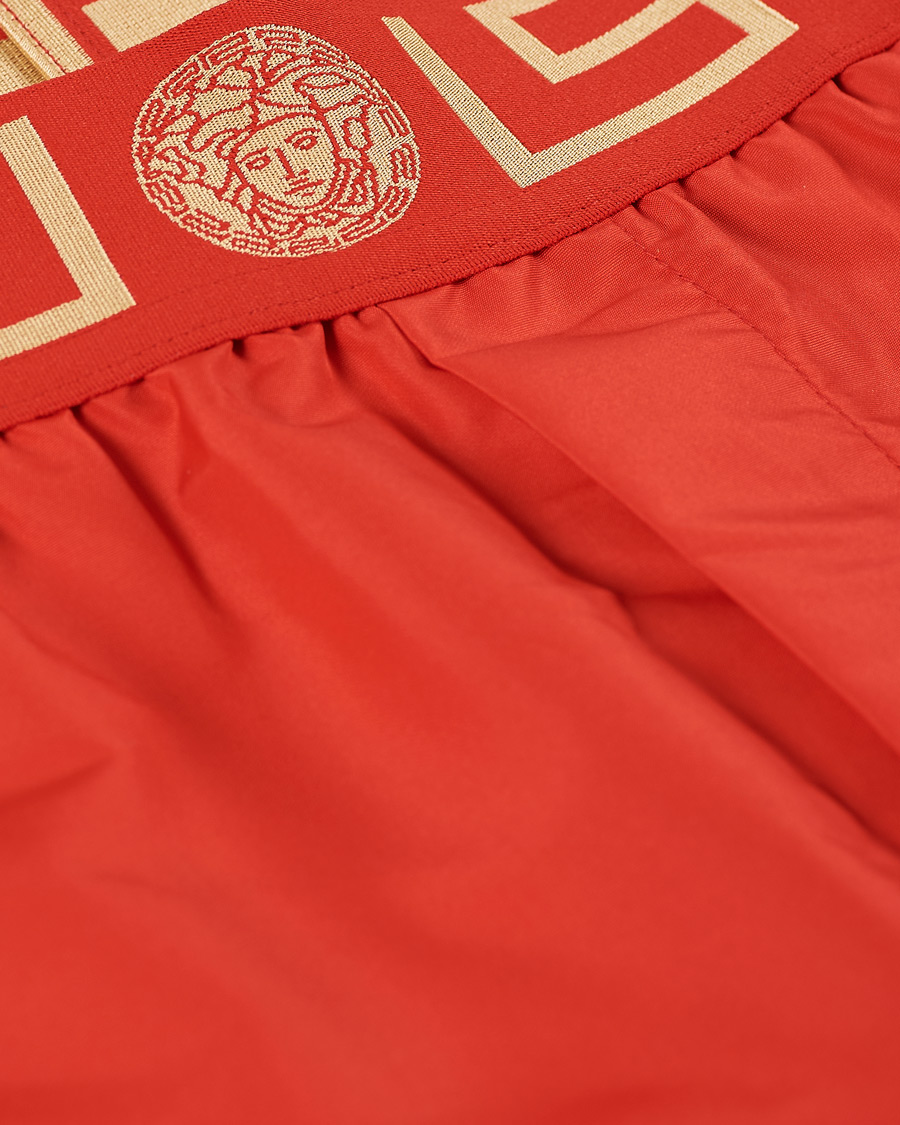 Herr | Badbyxor | Versace | Greca Border Swim Trunks Red