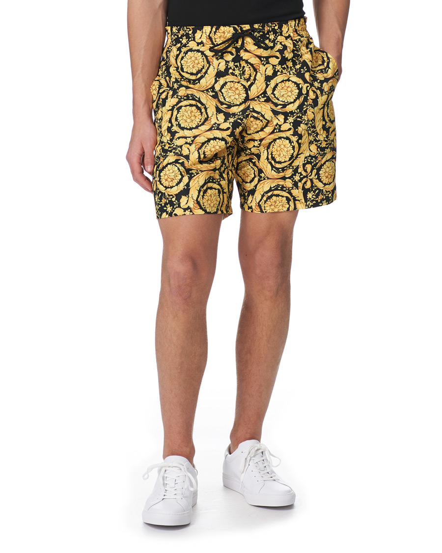 Herr | Badbyxor | Versace | Barocco Swim Trunks Black/Gold