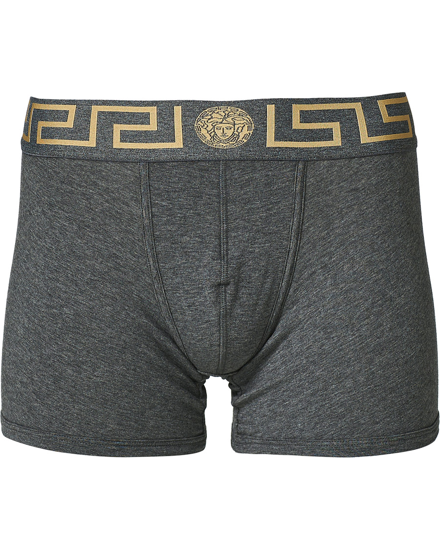 Herr | Underkläder | Versace | Greca Boxer Briefs Grey Melange
