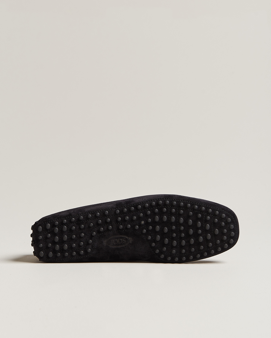 Herr | Tod's Lacetto Gommino Carshoe Black Suede | Tod's | Lacetto Gommino Carshoe Black Suede