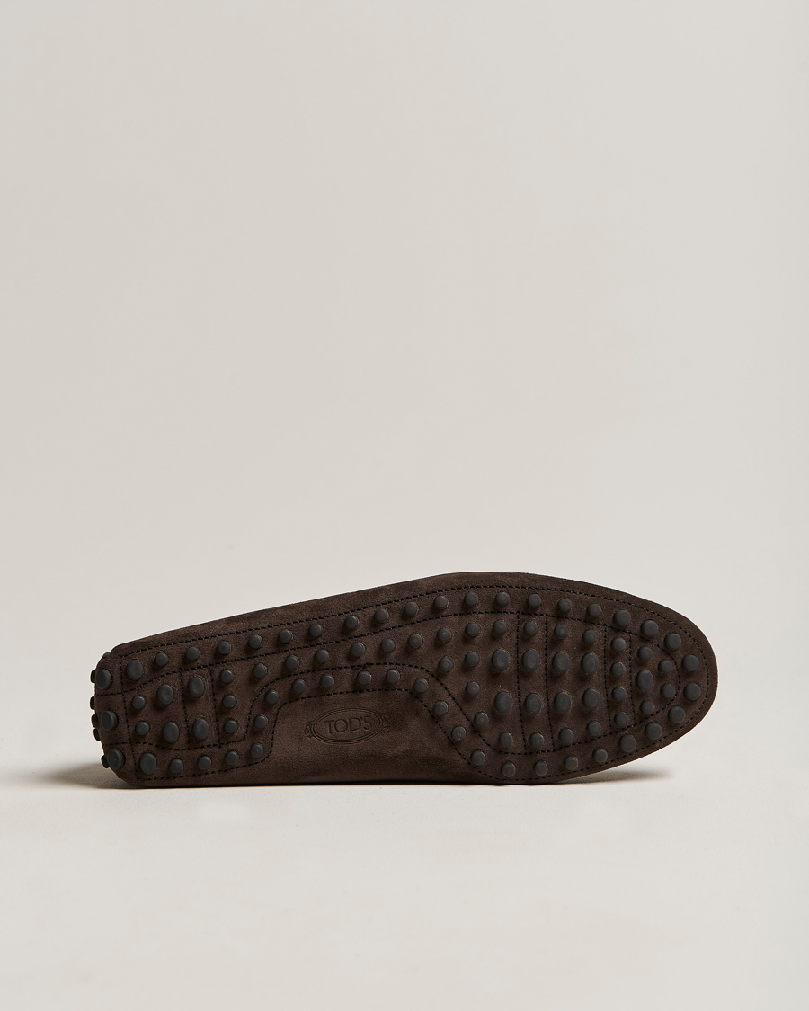 Herr | Tod's Gommino Carshoe Dark Brown Suede | Tod's | Gommino Carshoe Dark Brown Suede