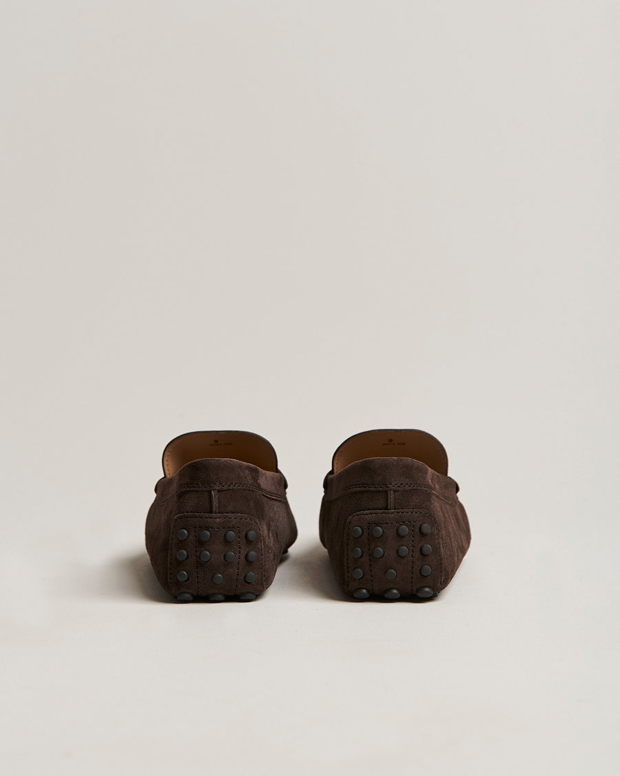 Herr | Tod's Gommino Carshoe Dark Brown Suede | Tod's | Gommino Carshoe Dark Brown Suede