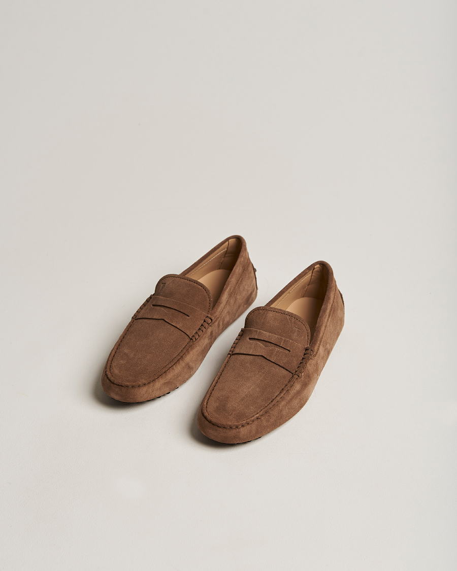 Herr | Tod's Gommino Carshoe Brown Suede | Tod's | Gommino Carshoe Brown Suede