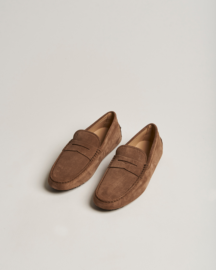 Herr | Skor | Tod's | Gommino Carshoe Brown Suede