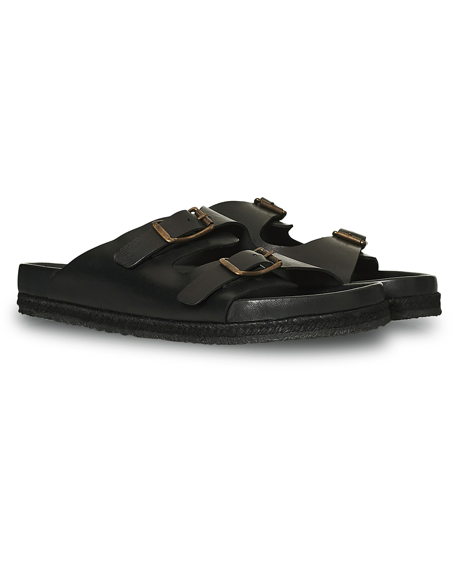 Herr | | Yuketen | Sal 2 Crepe Sole Sandal Black Calf