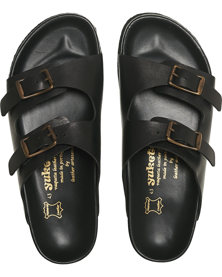 Herr | | Yuketen | Sal 2 Crepe Sole Sandal Black Calf