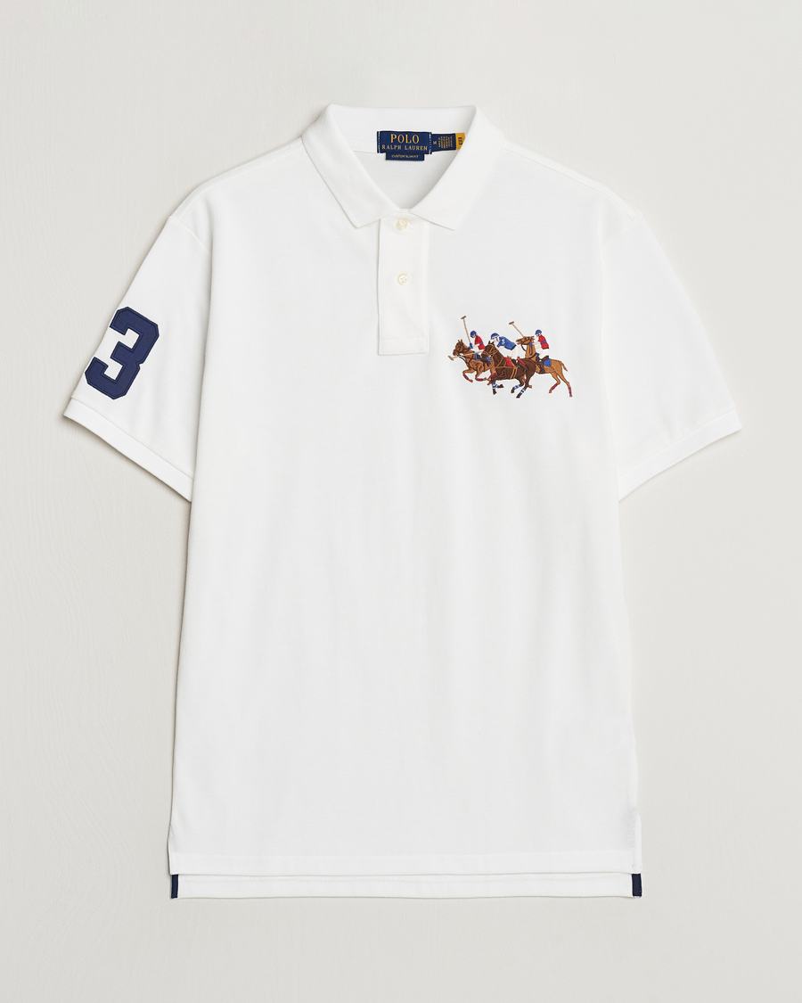 Herr | Pikéer | Polo Ralph Lauren | Custom Slim Fit Match Club Polo White