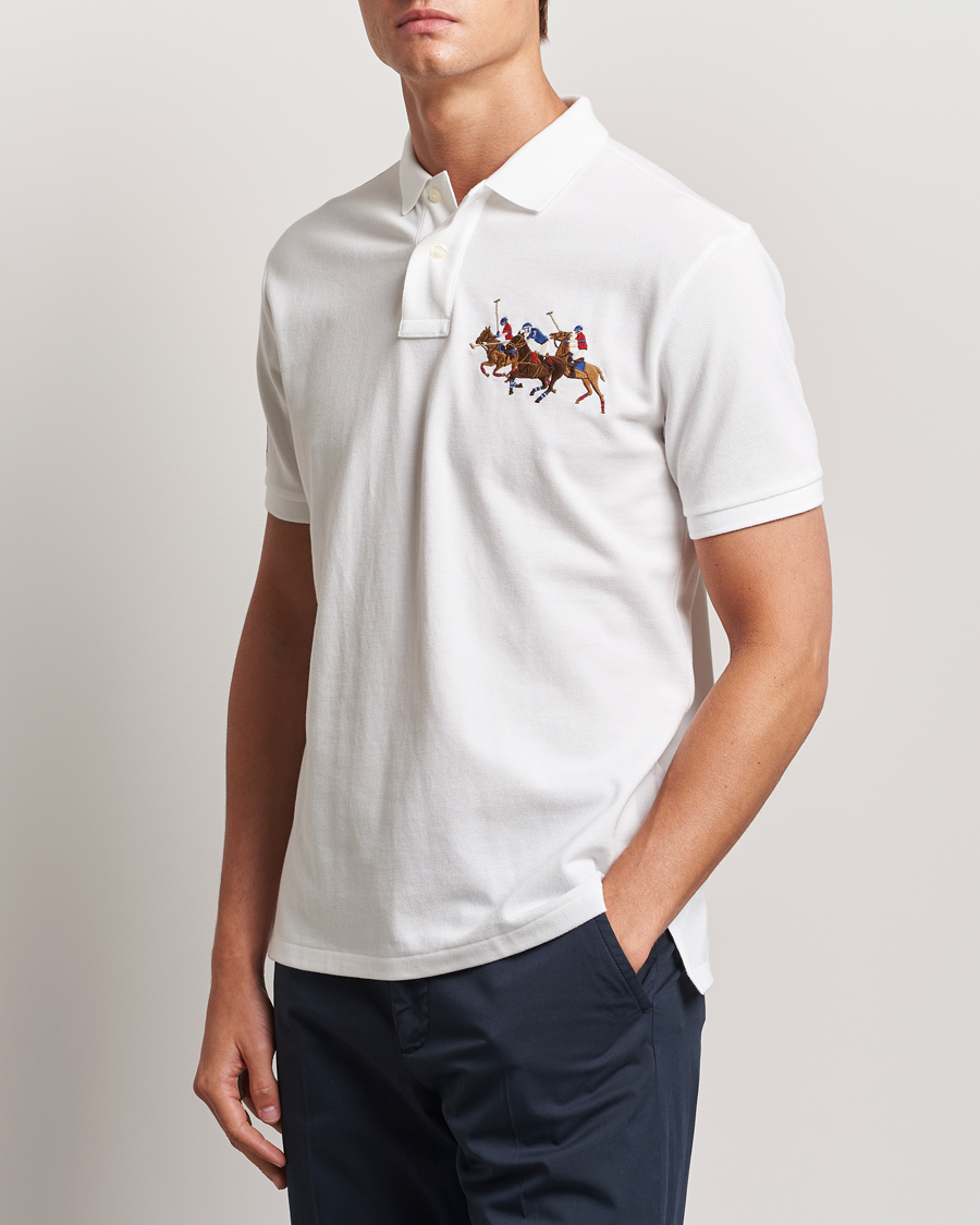 Herr | Pikéer | Polo Ralph Lauren | Custom Slim Fit Match Club Polo White