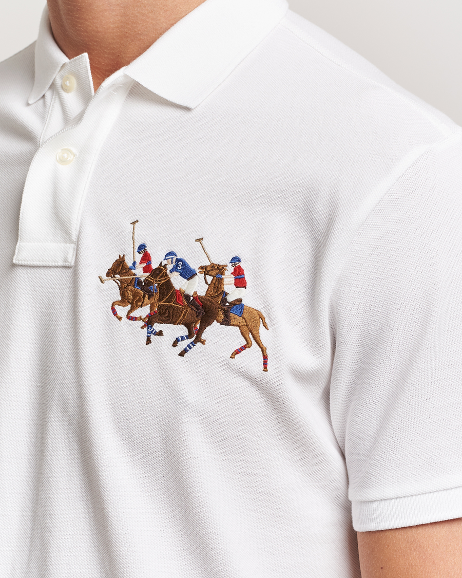 Herr | Pikéer | Polo Ralph Lauren | Custom Slim Fit Match Club Polo White