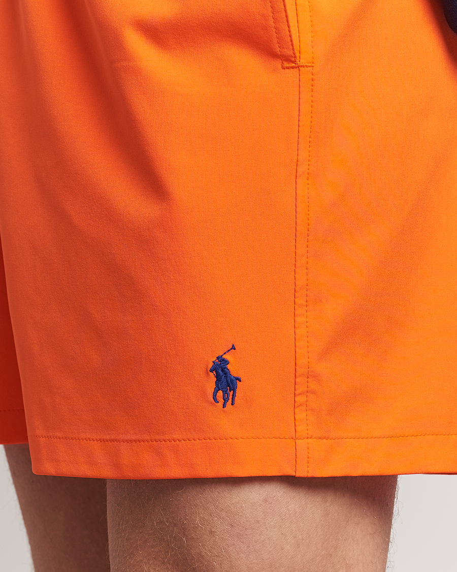 Herr | Badbyxor | Polo Ralph Lauren | Recycled Traveler Boxer Swimshorts Sailing Orange