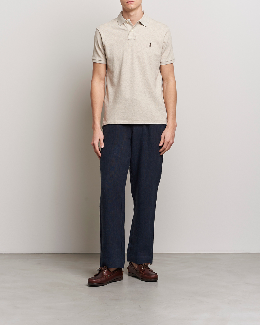 Herr | Pikéer | Polo Ralph Lauren | Custom Slim Fit Polo Expedition Dune Heather