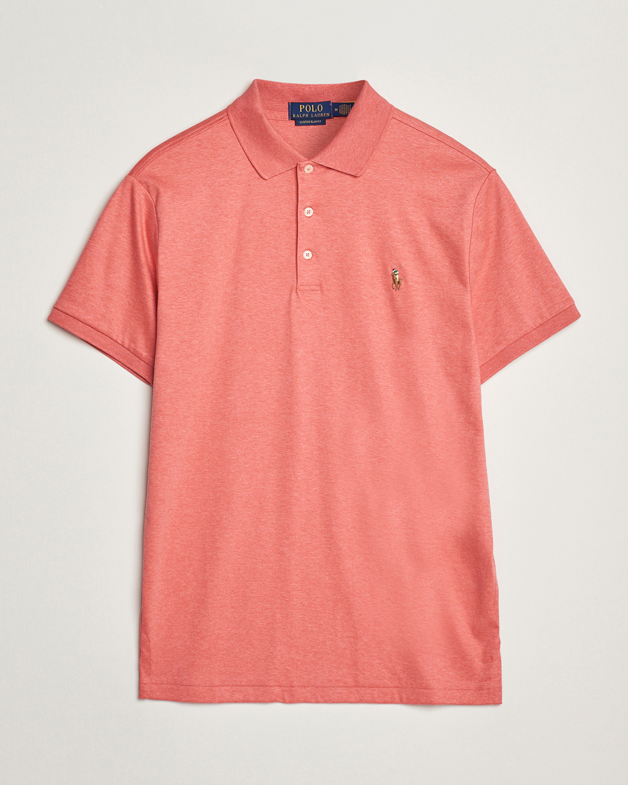 Herr | Pikéer | Polo Ralph Lauren | Luxury Pima Cotton Polo Highland Rose Heather