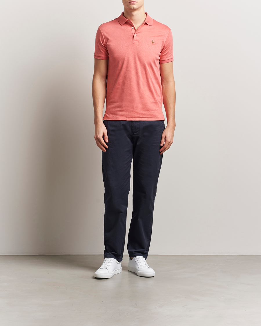 Herr | Pikéer | Polo Ralph Lauren | Luxury Pima Cotton Polo Highland Rose Heather