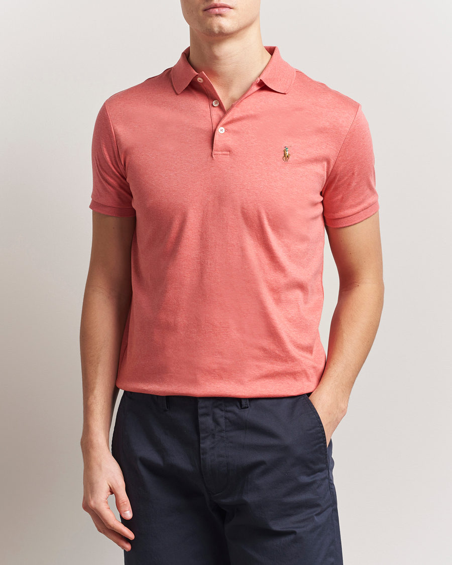 Herr | Pikéer | Polo Ralph Lauren | Luxury Pima Cotton Polo Highland Rose Heather