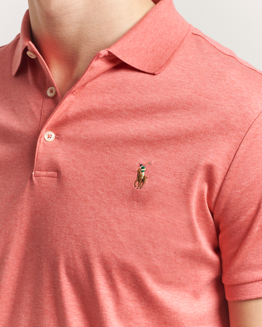 Herr | Pikéer | Polo Ralph Lauren | Luxury Pima Cotton Polo Highland Rose Heather