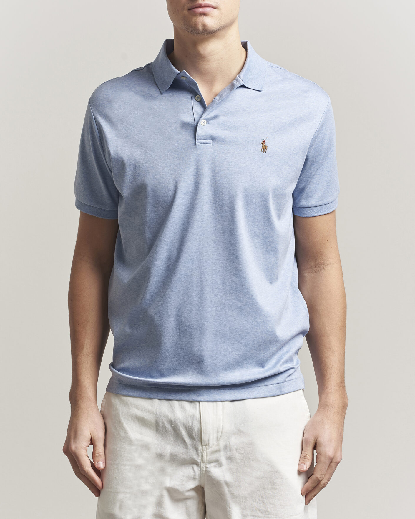 Herr | Pikéer | Polo Ralph Lauren | Luxury Pima Cotton Polo Jamaica Heather