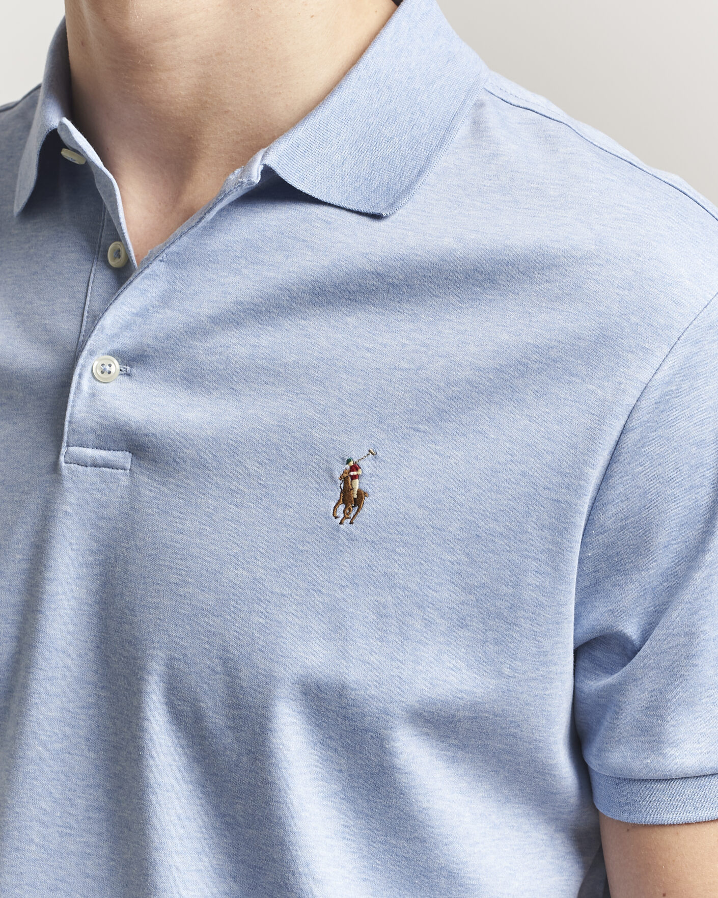 Herr | Pikéer | Polo Ralph Lauren | Luxury Pima Cotton Polo Jamaica Heather