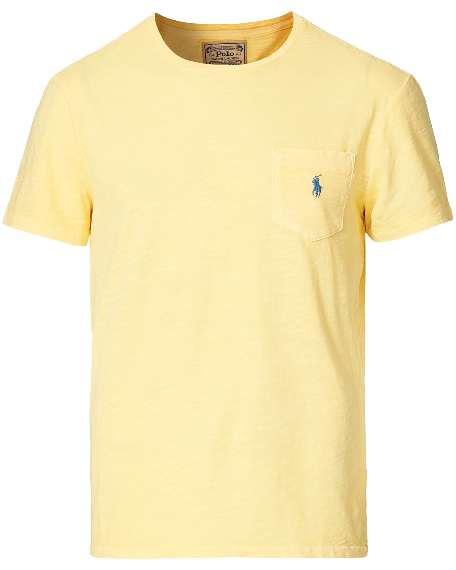Herr | T-Shirts | Polo Ralph Lauren | Washed Crew Neck Pocket Tee Empire Yellow
