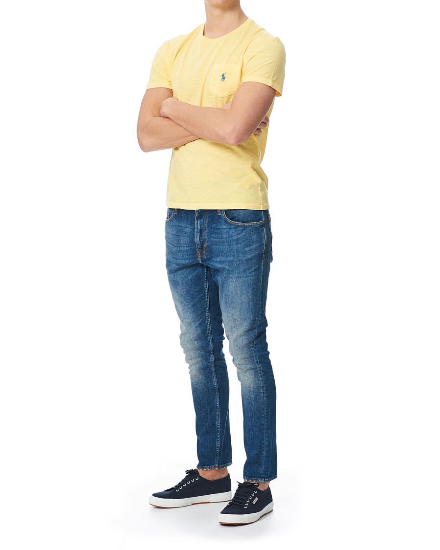 Herr | T-Shirts | Polo Ralph Lauren | Washed Crew Neck Pocket Tee Empire Yellow