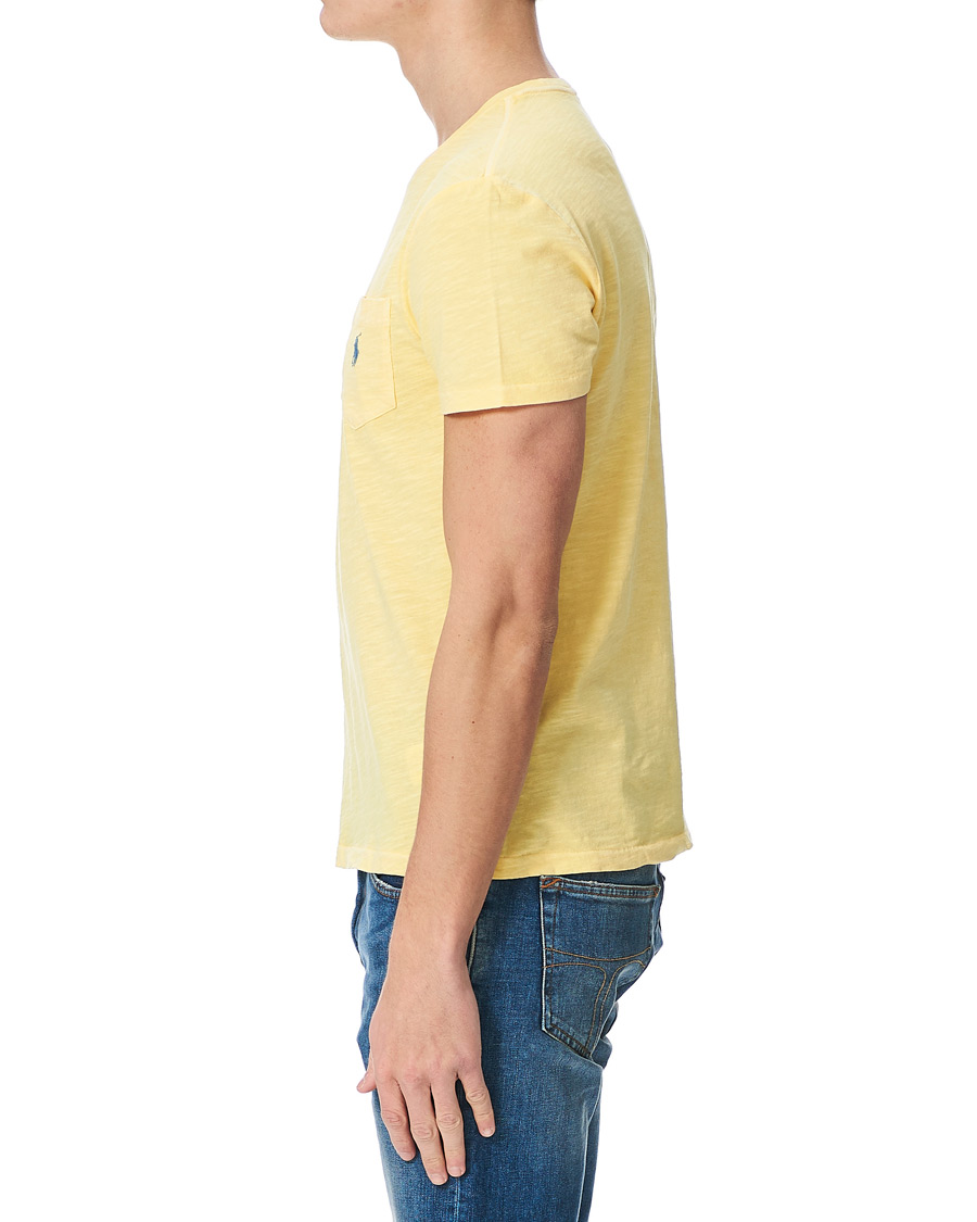 Herr | T-Shirts | Polo Ralph Lauren | Washed Crew Neck Pocket Tee Empire Yellow