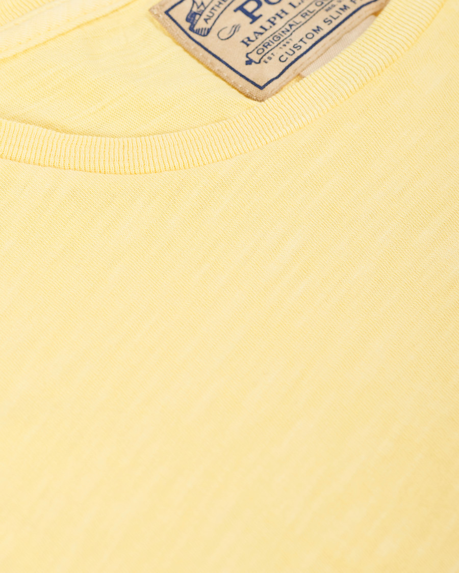 Herr | T-Shirts | Polo Ralph Lauren | Washed Crew Neck Pocket Tee Empire Yellow