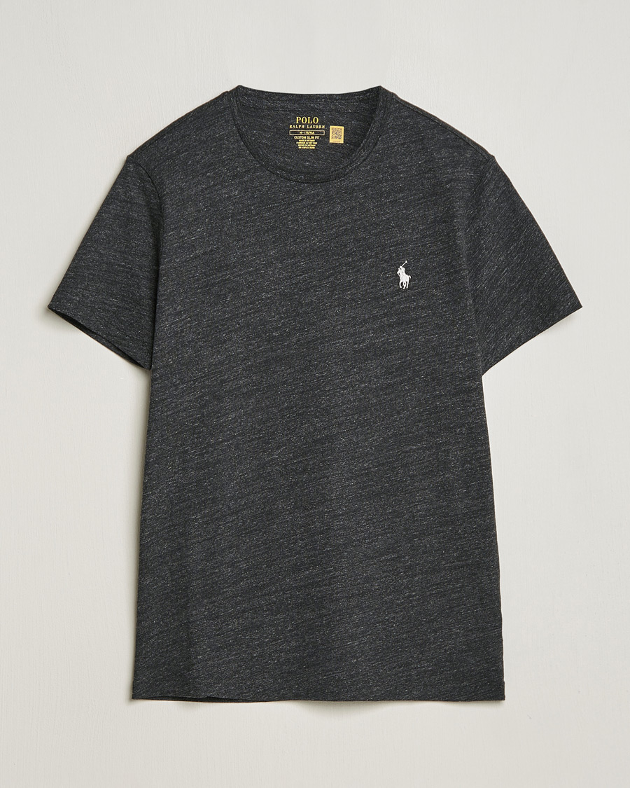 Herr | T-Shirts | Polo Ralph Lauren | Crew Neck T-Shirt Black Marl Heather
