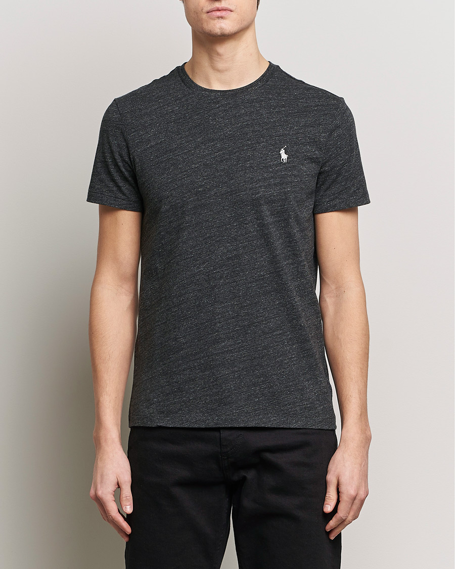 Herr | Svarta t-shirts | Polo Ralph Lauren | Crew Neck T-Shirt Black Marl Heather