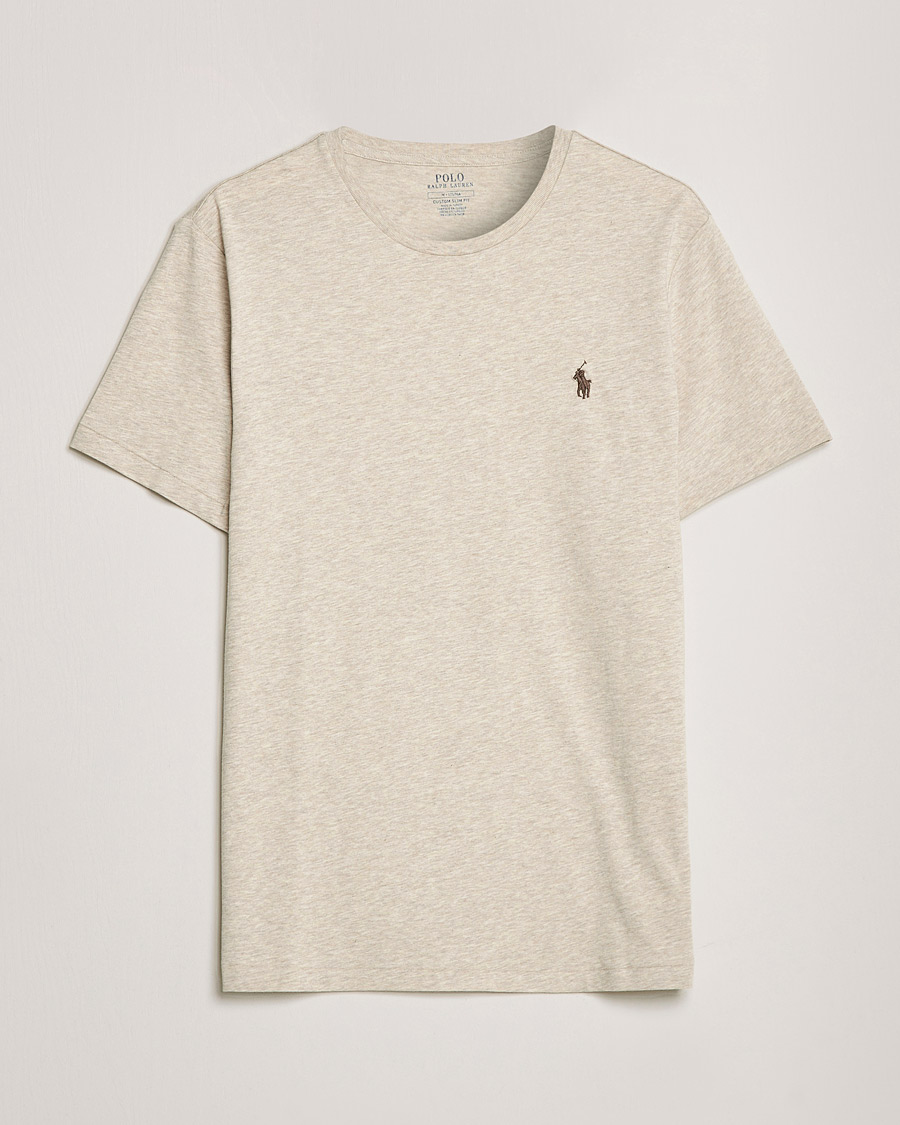 Herr | T-Shirts | Polo Ralph Lauren | Custom Slim Fit Polo Expedition Dune Heather