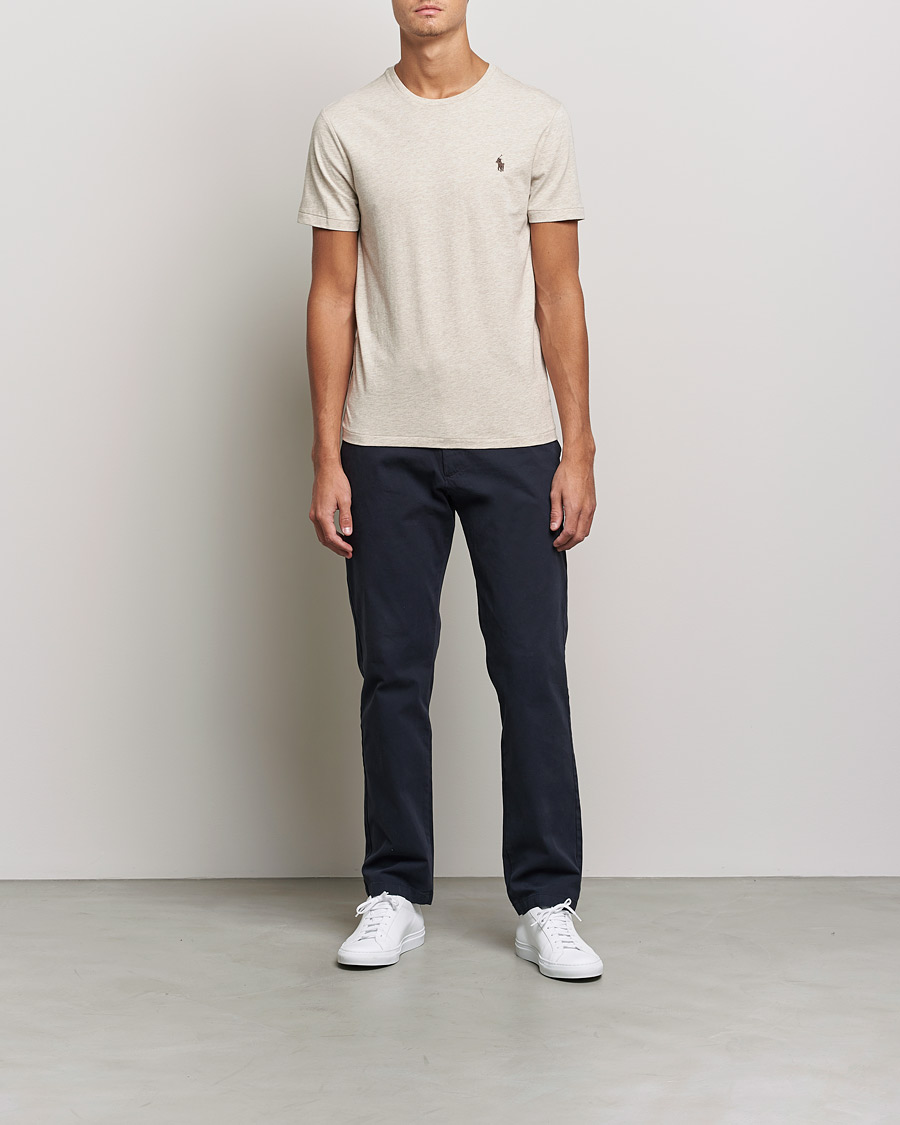 Herr | T-Shirts | Polo Ralph Lauren | Custom Slim Fit Polo Expedition Dune Heather