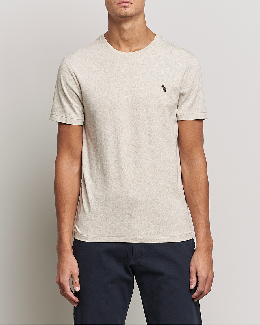 Herr | T-Shirts | Polo Ralph Lauren | Custom Slim Fit Polo Expedition Dune Heather