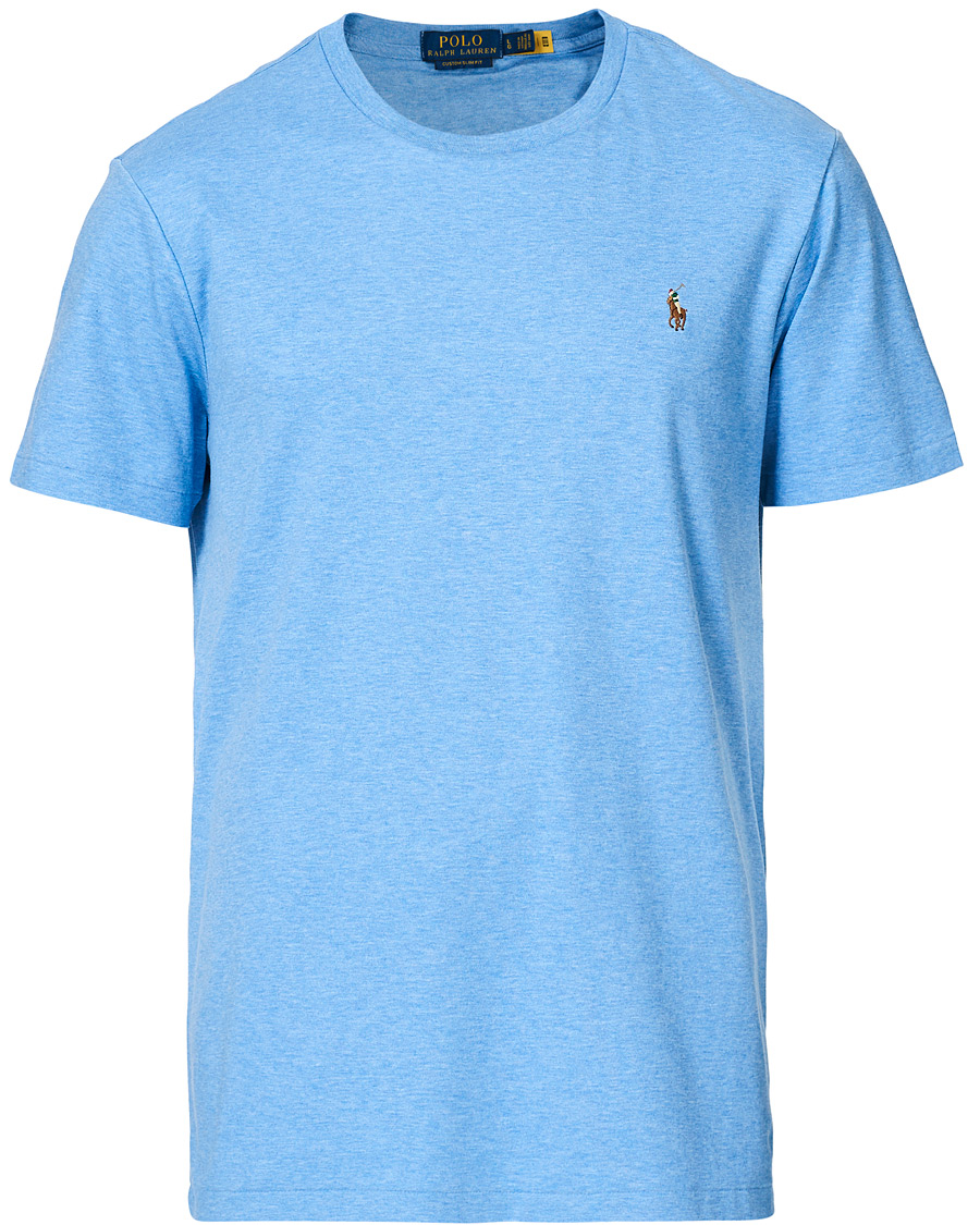 Herr | T-Shirts | Polo Ralph Lauren | Luxury Pima Cotton Crew Neck Tee Soft Royal Heather