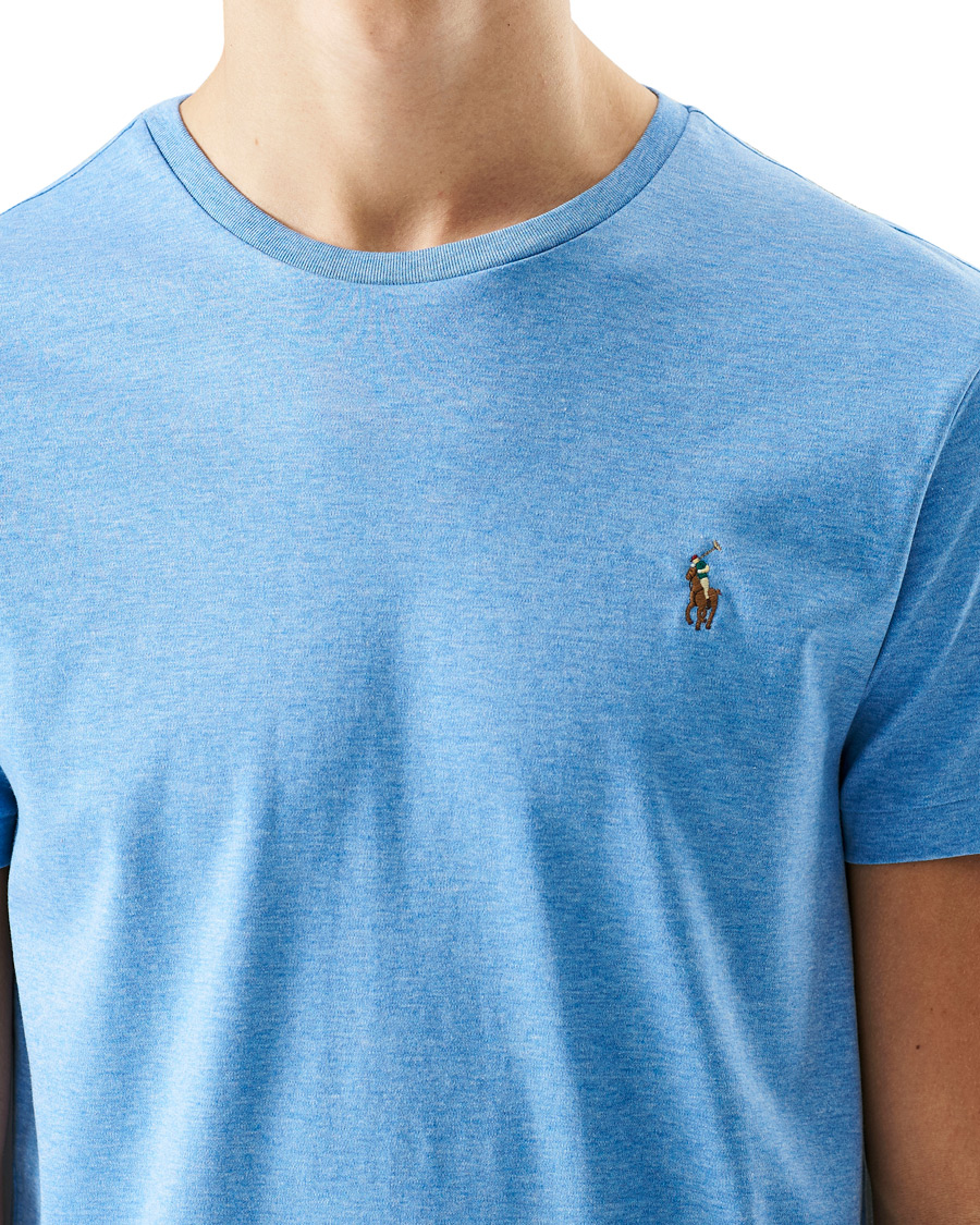 Herr | T-Shirts | Polo Ralph Lauren | Luxury Pima Cotton Crew Neck Tee Soft Royal Heather