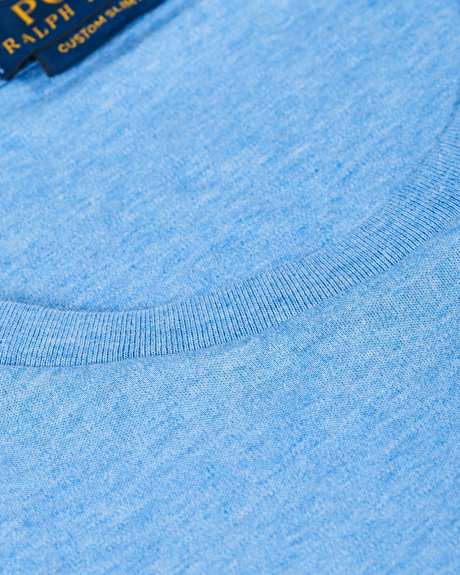 Herr | T-Shirts | Polo Ralph Lauren | Luxury Pima Cotton Crew Neck Tee Soft Royal Heather