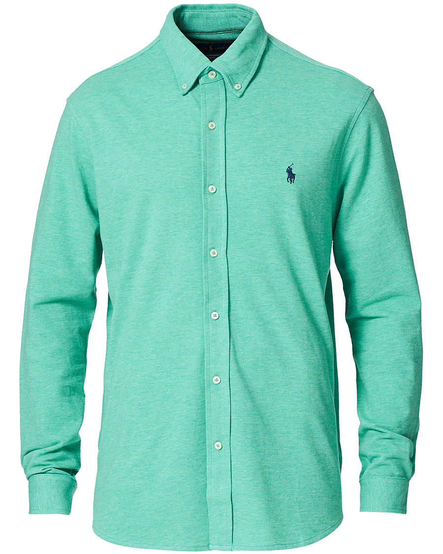 Herr | Skjortor | Polo Ralph Lauren | Featherweight Mesh Shirt Resort Green