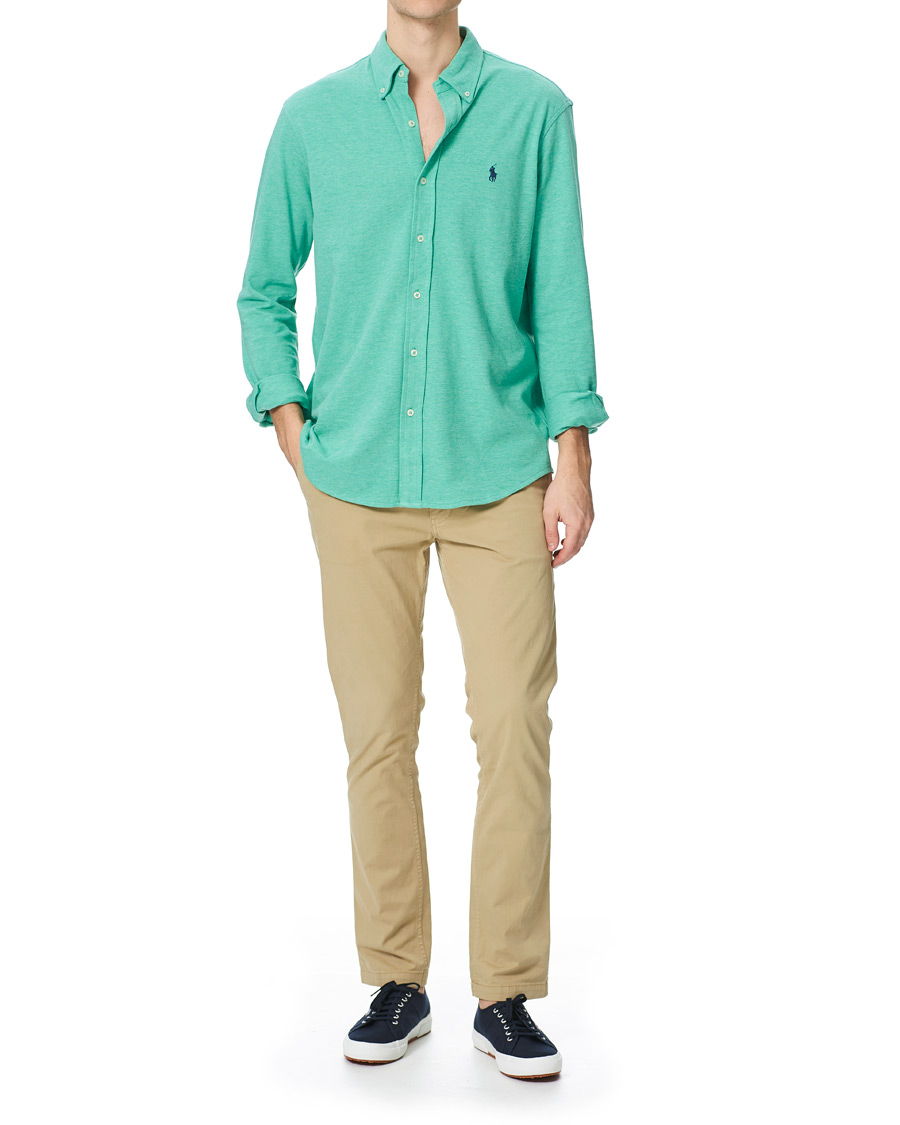 Herr | Skjortor | Polo Ralph Lauren | Featherweight Mesh Shirt Resort Green