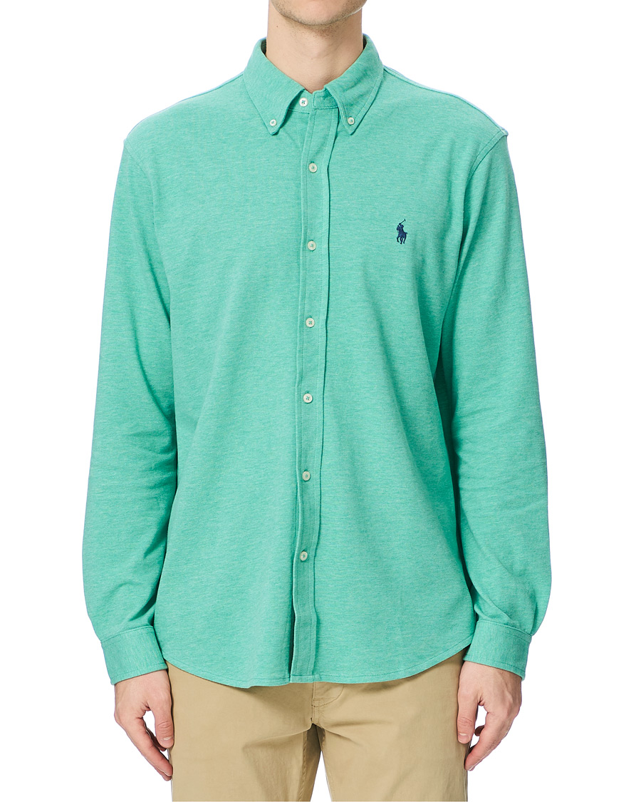 Herr | Skjortor | Polo Ralph Lauren | Featherweight Mesh Shirt Resort Green