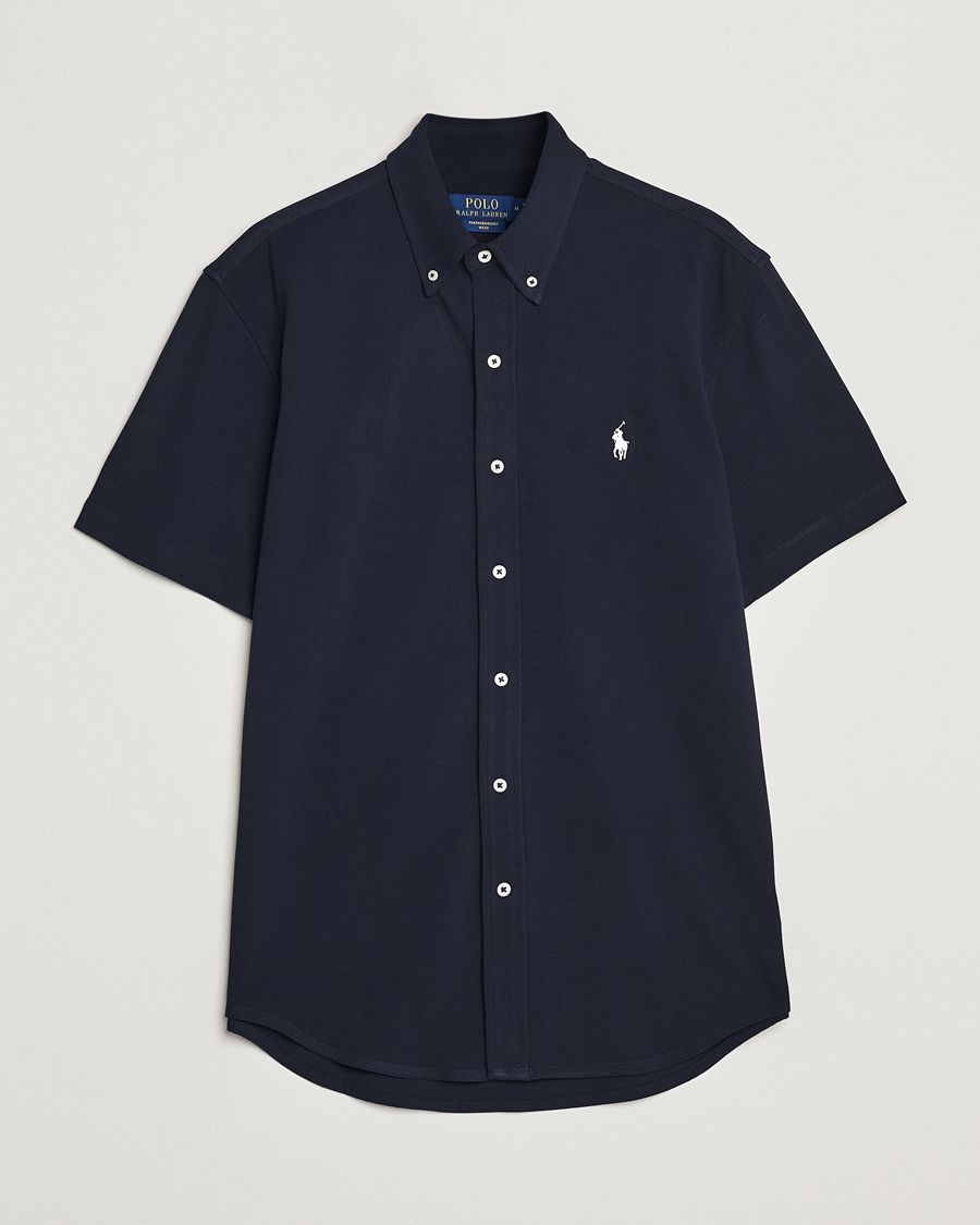 Herr | Skjortor | Polo Ralph Lauren | Featherweight Mesh Short Sleeve Shirt Aviator Navy