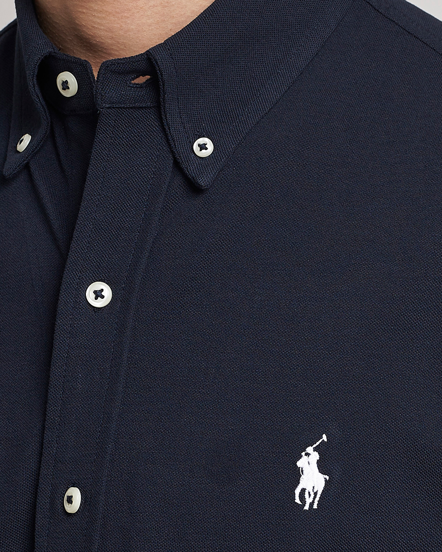 Herr | Skjortor | Polo Ralph Lauren | Featherweight Mesh Short Sleeve Shirt Aviator Navy