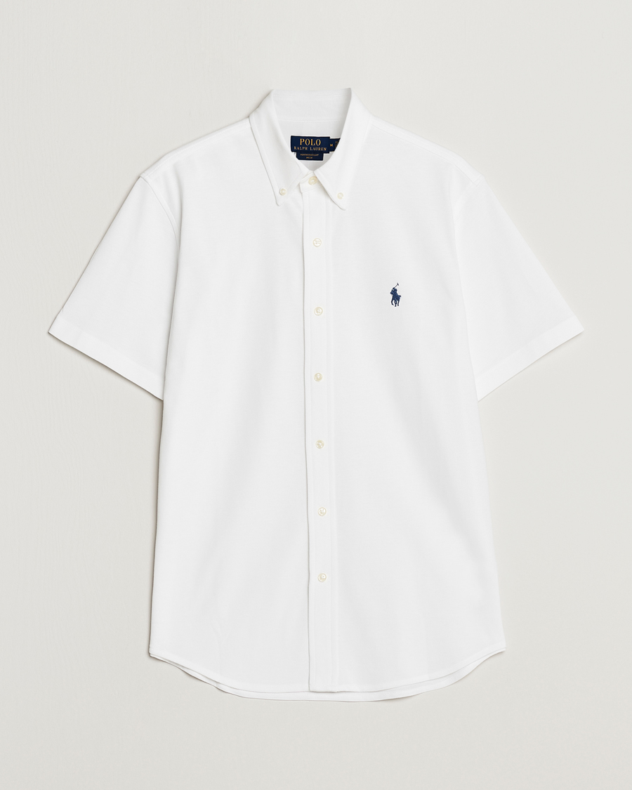 Herr | Skjortor | Polo Ralph Lauren | Featherweight Mesh Short Sleeve Shirt White